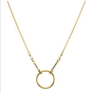 Dogeared Karma gold plated brass necklace